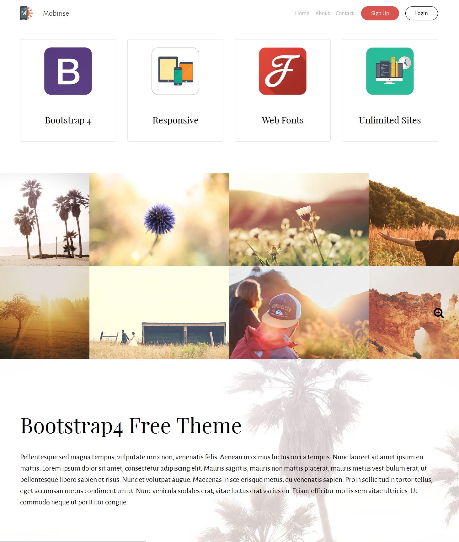 HTML Bootstrap Blog Theme