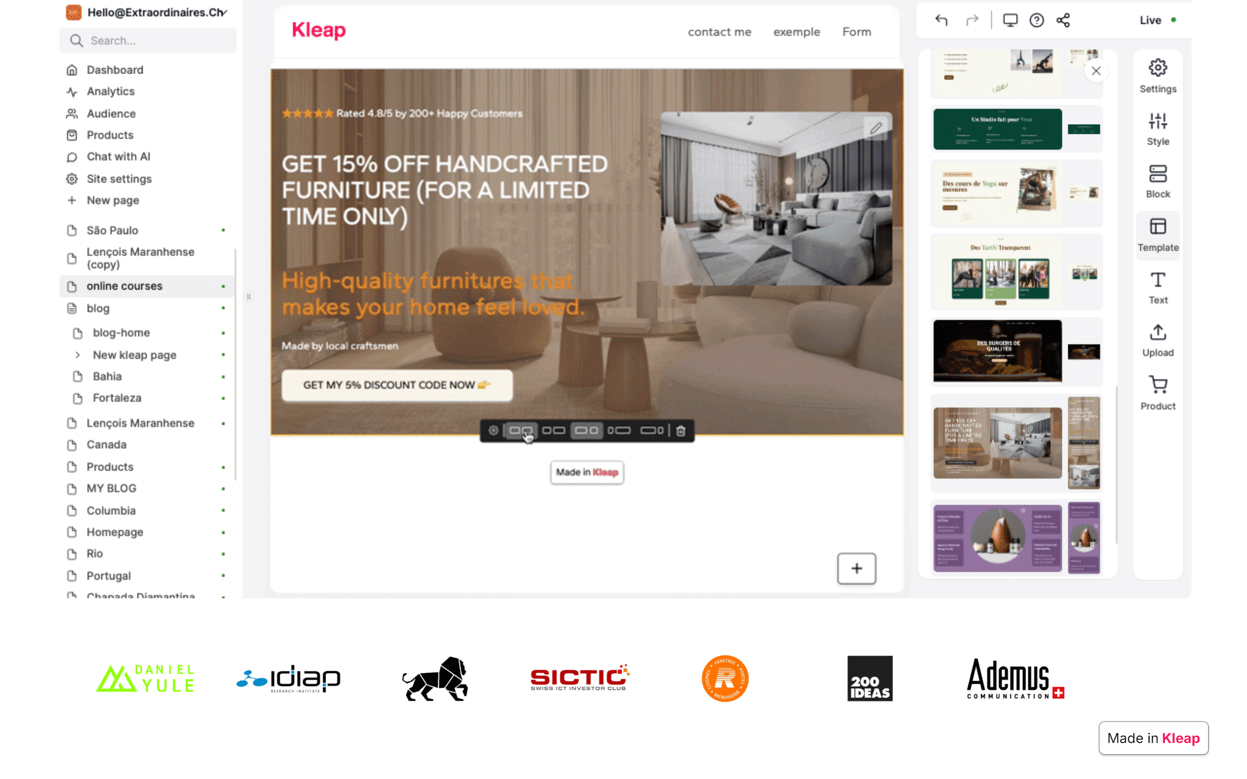 Kleap AI Website Builder